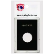 Capital Plastics Caps Coin Holder - $5 Gold (16.5mm)