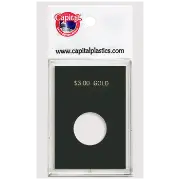 Capital Plastics Caps Coin Holder - $3 Gold