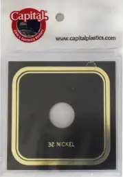 Capital Plastics VPX Coin Holder - 3c Nickel Odd Type