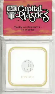 Capital Plastics VPX Coin Holder - Dollar 5 Gold