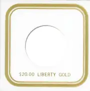 Capital Plastics VPX Coin Holder - Liberty $20 Gold