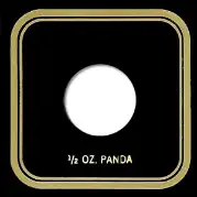 Capital Plastics VPX Coin Holder - 1/2 oz. Panda