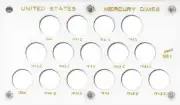 United States Mercury Dimes 1941-1945s