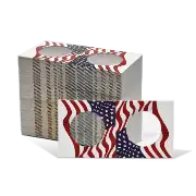 2x2 Paper Coin Holders for Half/Small Dollar/Quarter - American Flag