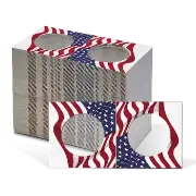 2.5x2.5 Paper Coin Holders for ASE/Large Dollar - American Flag