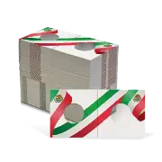 2x2 Paper Coin Holders for Nickel/Cent - Mexican Flag