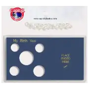 My Birth Year Coins Blue (.50, .25, .10, .05, . 01)