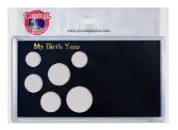 My Birth Year Coins (Small $, .50, .25, .10, .05, .01)