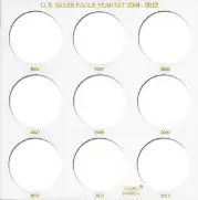 U.S. Silver Eagle Year Set 2004-2012