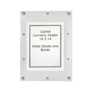 Currency Holder for Stocks, Bonds and Extra Large Notes