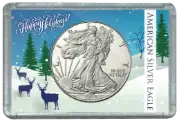 ASE Frosty Case - Deer in Snow Meadow Holiday Christmas