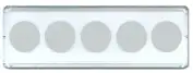 Whitman 2x6 Nickel Strip 5 Hole -  (25 pack)