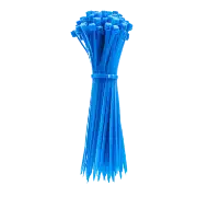 8" Nylon Cable Zip Tie 50lbs - Blue