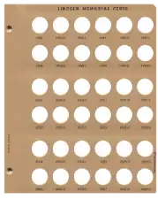 Lincoln Cents With Proof Replacement Page (1996 - 2007)