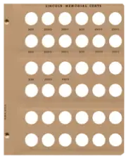 Lincoln Cents With Proof Replacement Page (2008 - 2009)