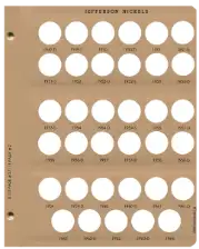 Jefferson Nickels with proof Replacement Page 2 1949D - 1964