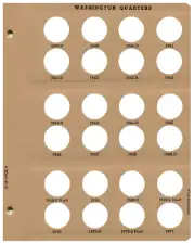 Washington Quarters with Proof Replacement Page 4 1959 D - 1971
