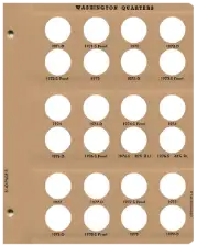 Washington Quarters with Proof Replacement Page 5 1971-D-1979-D