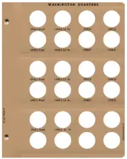 Washington Quarters with Proof Replacement Page 8 1994-S Pr.-1998-S Sil. Pr.