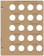 Statehood Quarters P&D Replacement Page 1 1999-P-2000-D