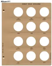 Early Half Dollar Vol 1 Replacement Page 2 1828-1832