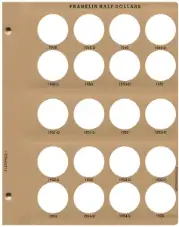 Franklin Half Dollars Replacement Page 1 1948-1955