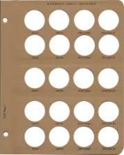 Kennedy Half Dollar Vol 2, P&D w/proof Replacement Page 1 2012P-2016 Sil. Pr.