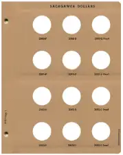 Sacagawea Dollars with Proof Replacement Page 1