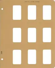 Extra Pages Silver Bar, vertical 9 ports