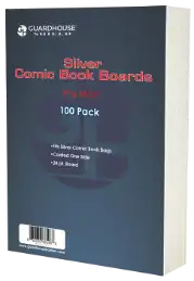 Silver Comic Book Backing Boards (7 x 10 1/2) - 100 Pack