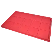 Red 2.5x2.5 Universal Tray for Dealer Display - 15 slots