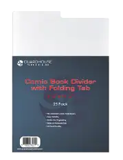 Comic Book Divider with Folding Tab - 7 1/4 x 11 1/4