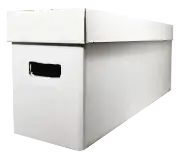 Long Corrugated Comic Book Storage Box and Lid
