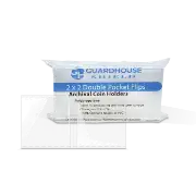 2x2 Shield Coin Flip - Polypropylene/50 Pack