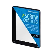 1 Card Screw Card Holder 35pt - Black Border