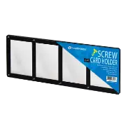 4 Card Screw Card Holder 35 pt - Black Border