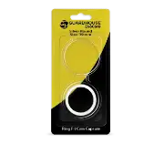 EvoCore Silver Round Silicone Ring Fit Coin Holder - 39mm (Clear)