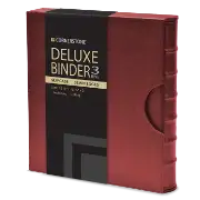 Cornerstone Regular Capacity 3 D-ring Binder & Slip Case (Burgundy)