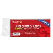 Shield OPP - Large Currency Sleeves - Premium OPP Currency Sleeves