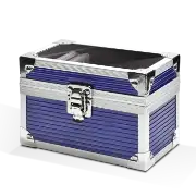Falcon Series 10 Slab Box - Clear Top - Blue
