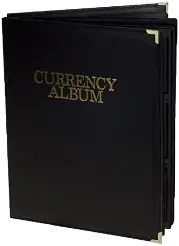 HE Harris Deluxe Currency Album  - Large Notes