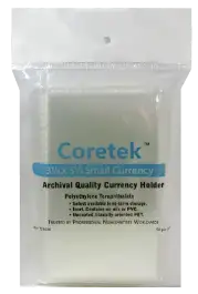 Coretek Small Currency Sleeve 5 1/4 x 3 1/8 - 50 pack