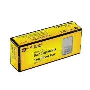 1 oz Silver Bar Direct-Fit EvoCore Coin Capsules  - 25 per box.
