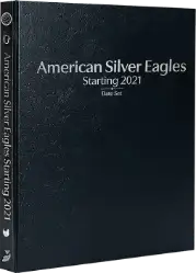 American Silver Eagles Starting 2021, Date Set P, S & W (Black)