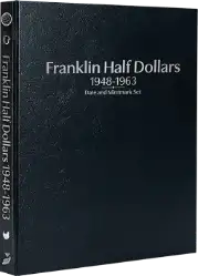 Franklin Half Dollars 1948-1963, Date & Mintmark Set P, D & S (Black)