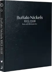 Buffalo Nickels 1913-1938, Date & Mintmark Set P, D & S (Black)