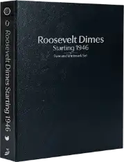 Roosevelt Dimes Starting 1946, Date & Mintmark Set P, D & S (Black)
