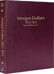 Morgan Dollars 1892-1921, Date & Mintmark Set P, D, S, CC, & O (Burgundy)