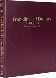 Franklin Half Dollars 1948-1963, Date & Mintmark Set P, D & S (Burgundy)