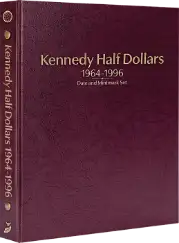 Kennedy Half Dollars 1964-1996, Date & Mintmark Set P, D & S (Burgundy)